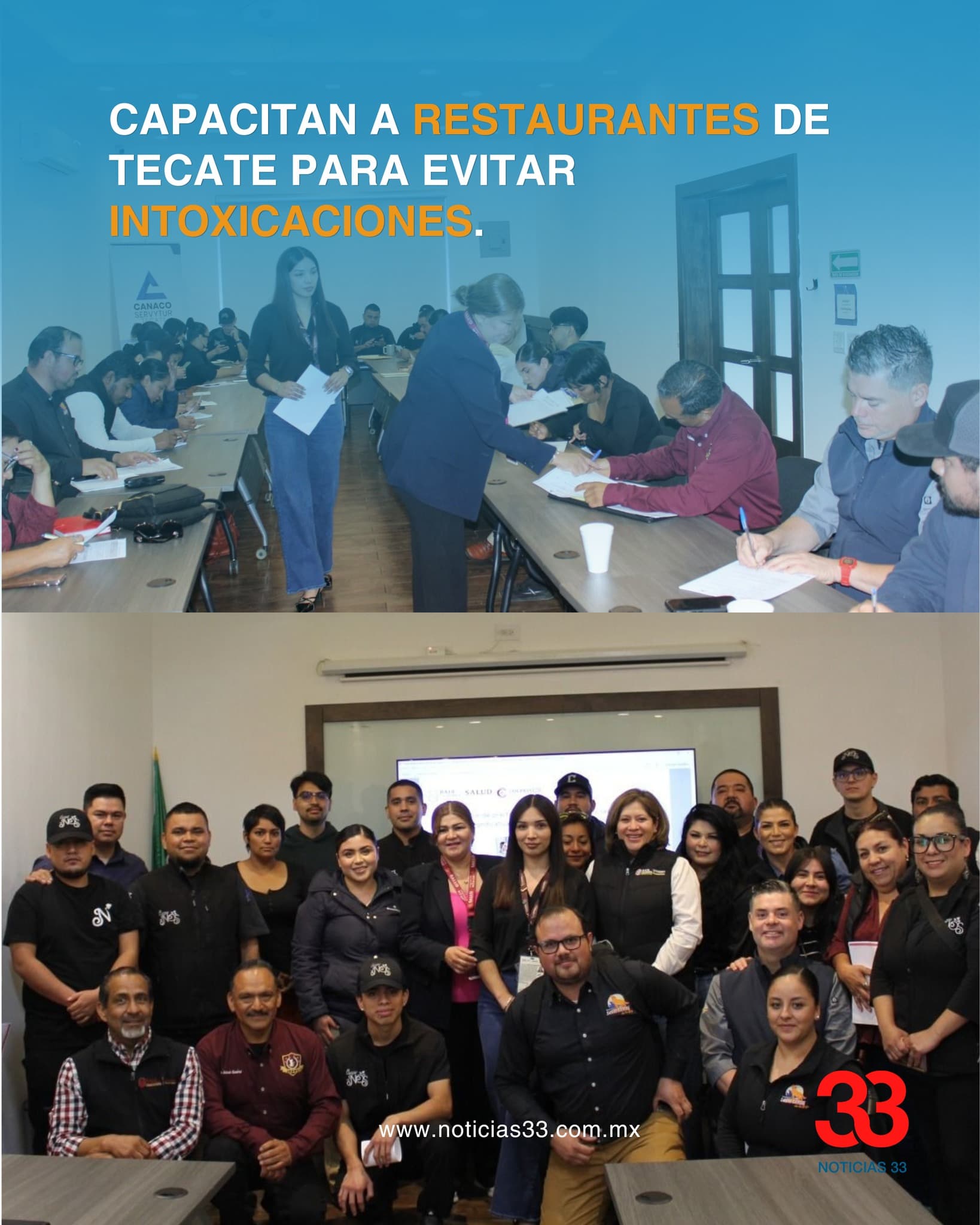 Capacitan a restaurantes de Tecate para evitar intoxicaciones