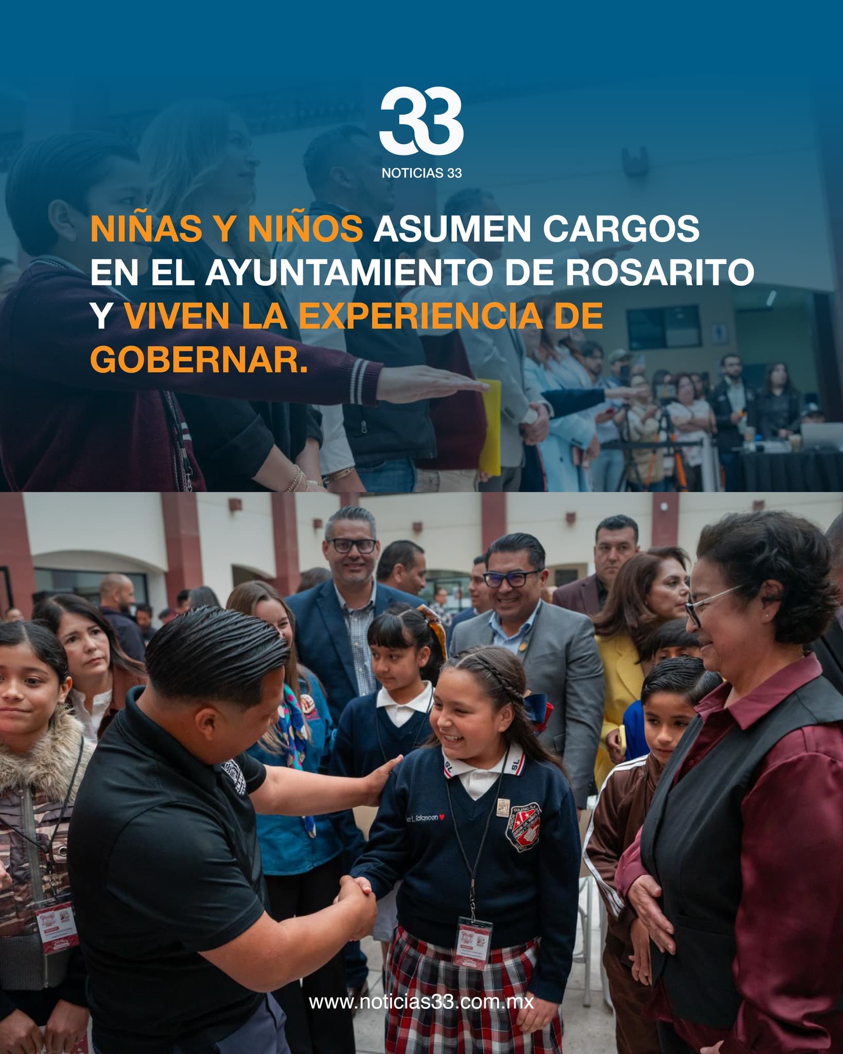 Niñas y niños asumen cargos en el Ayuntamiento de Rosarito y viven la experiencia de gobernar