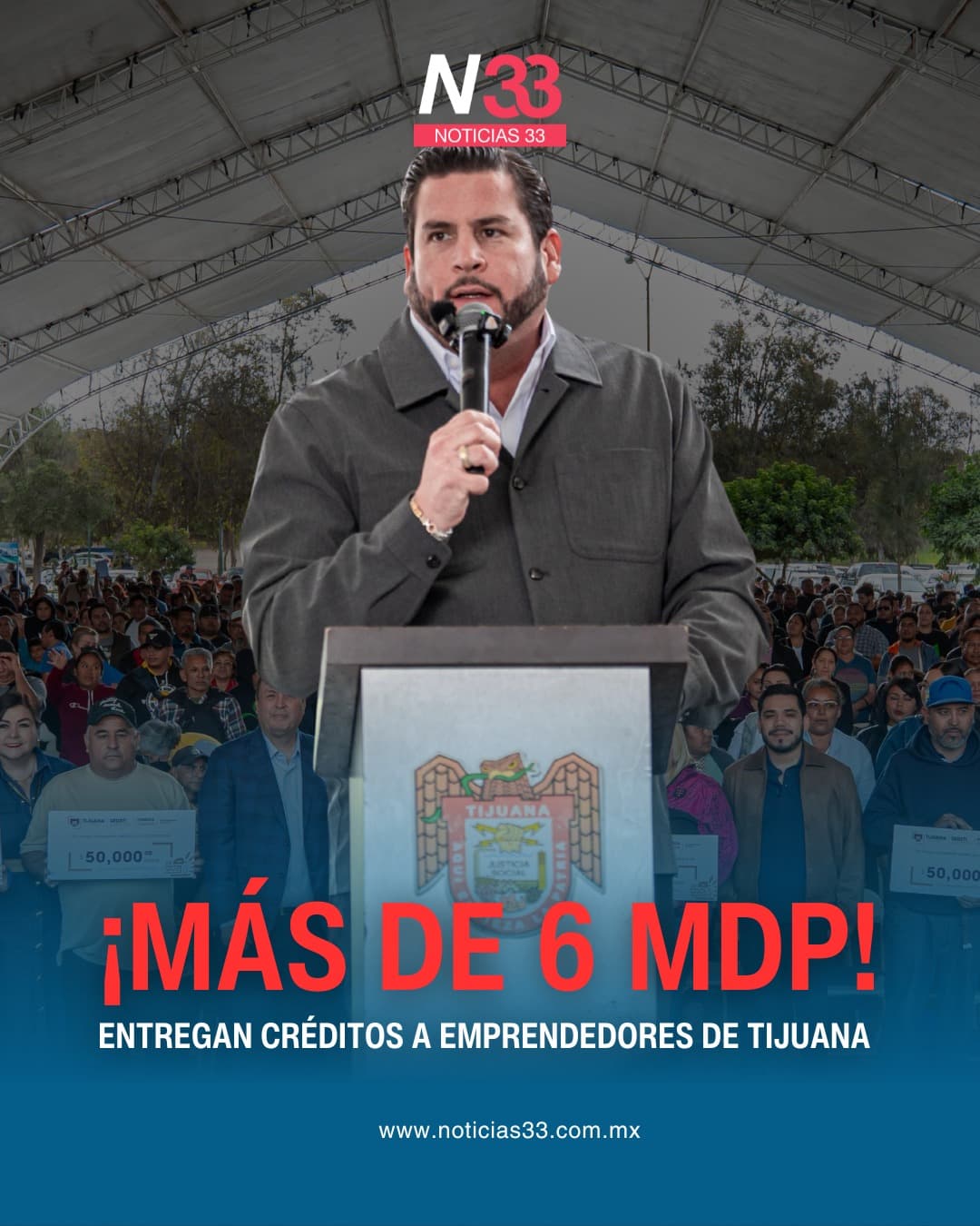Entregan apoyos a emprendedores en Tijuana